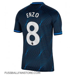 Chelsea Enzo Fernandez #8 Replik Auswärtstrikot 2023-24 Kurzarm